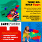 Biggoblocks Big Blocks For Kids Ages 4-8, Indoor & Outdoor Blocks For Kids Jumbo Games, Large Building Blocks (24 Pc) Beginner S