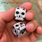 Sterling Kisses Skull Dice - Pair of Skull Shaped 6 Sided Dice