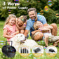 Theefun 500ML Bubble Machine - Automatic Bubble Blower for Kids, Portable, Plug-in/Battery Operated for Parties, Weddings, Indoor/Outdoor Fun, Black