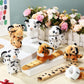 Lenwen 8 Pcs Tiger Leopard Stuffed Animals Slap Bracelets for Kids Plush Animal Cute Wrist Slap Bands for Birthday Party Favors