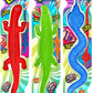 Ja-Ru Giant Sticky Lizards Stretchy Reptile Toys (72 Packs Assorted) | Fidget Toy, Party Favors, Easter Basket For Kids | Pinata