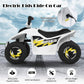 OLAKIDS Kids Ride On ATV  6V Motorized Quad Toy Car for Toddlers  4 Wheeler Battery Powered Electric Vehicle for Boys Girls with Forward/Reverse Switch  Anti-Slip Wheels (White)