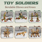 HAPTIME Army Men Action Figures with   Toy Soldiers for Boys  Plastic Army Toys for Boys 6-8  Birthday Gift for Military Collectors (6Pcs Green + 6Pcs Yellow)