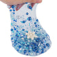 Blue & White Pearl Bead Slime, Good Stretchy & Non-Sticky Crunchy Slime, Slime Party Favors For Kids, Slime Sensory Toys, Girls
