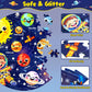 Zizz Puzzle For Kids Ages 4-6: Glow In The Dark Solar System Jigsaw Puzzles 70 Piece Space Planets Large Floor Puzzle For Kids 3