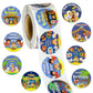 500 Pcs Happy Birthday Jesus Stickers for Kids Religious Birthday Jesus Stickers Roll for Christmas Nativity Scene Roll Church a