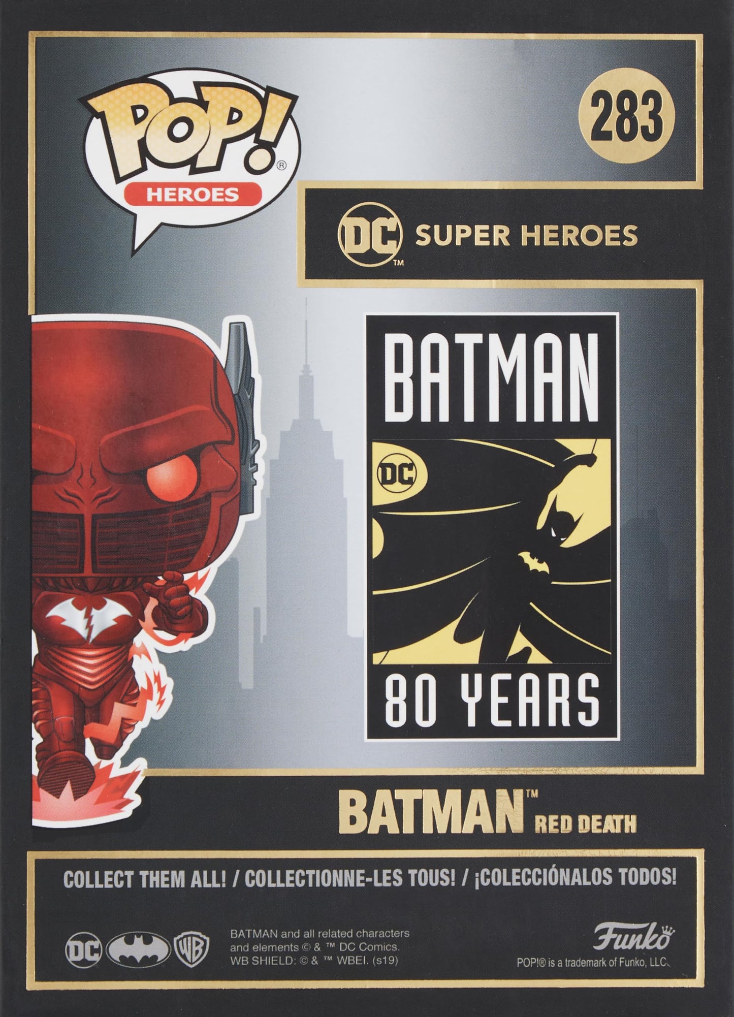 Funko Pop! Dc Heroes: Red Death Vinyl Figure, 3.75 Inches, Multicolor