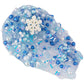 Blue & White Pearl Bead Slime, Good Stretchy & Non-Sticky Crunchy Slime, Slime Party Favors For Kids, Slime Sensory Toys, Girls