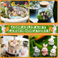 Marsui 100 Pcs Bunny Miniatures Figurines Rabbit Miniature Accessories Easter Garden Landscape Garden Bunny for Easter Accessori