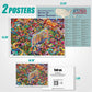 Antelope - 1000 Piece Puzzle For Adults, Drive-In Movie Jigsaw Puzzles 1000 Pieces - 1000 Pieces High Resolution, Matte Finish, Smooth Edging, No Dust Puzzle