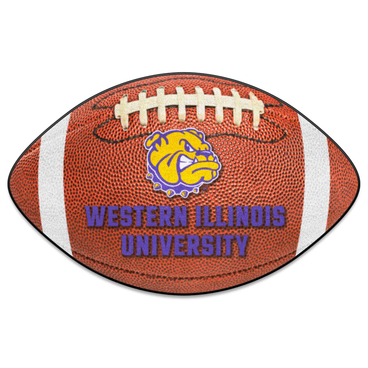 FANMATS 652 Western Illinois Leathernecks Football Rug - 20.5in. x 32.5in. | Sports Fan Home Decor Rug and Tailgating Mat