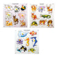 Set Of Aquatic, Domestic & Wild Animals Educational Learning Puzzle Wooden Boards For Kids