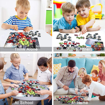 Lelemon Puzzles For Kids Ages 4-8,100 Piece Puzzles For Kids In A Metal Box, Educational Kids Puzzles Jigsaw Puzzles 100 Piece Puzzle Games Puzzle Toys Childrens Puzzles For Girls And Boys