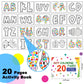 Shuttle Art Washable Dot Markers - 36 Colors, Non-Toxic Water-Based Paint Daubers, Includes Free Activity Book, 1 Count Pack