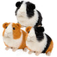 redaica 3pc Guinea Pig Stuffed Animals - Realistic Plush Cute Plushie Toys for Kids, Small Live Animals Pet Doll Toy for Boys Gi