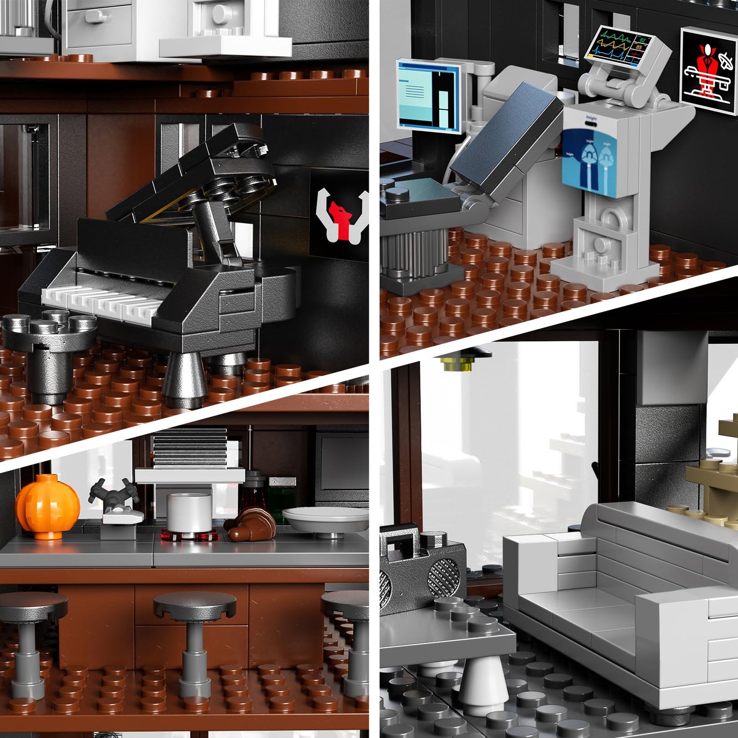 Millionspring House Building Set - 864 Pcs Compatible with Lego, ABS Material, Ideal for Romance Film Fans, Perfect Gift for Adults