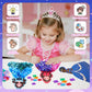 Plunack Poke in Art Crafts for Kids Magical Pretty Princess Craft Poke Art Kits for Girls Boys, Stick and Poke Kit DIY Craft Kit