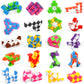 Neureyte 35 Pack 24 Blocks Magic Snake Cube Toy,Fidget Mini Snake Cube Puzzle Toy For Kids,Mini Plastic Puzzle Cube Toy For Kids