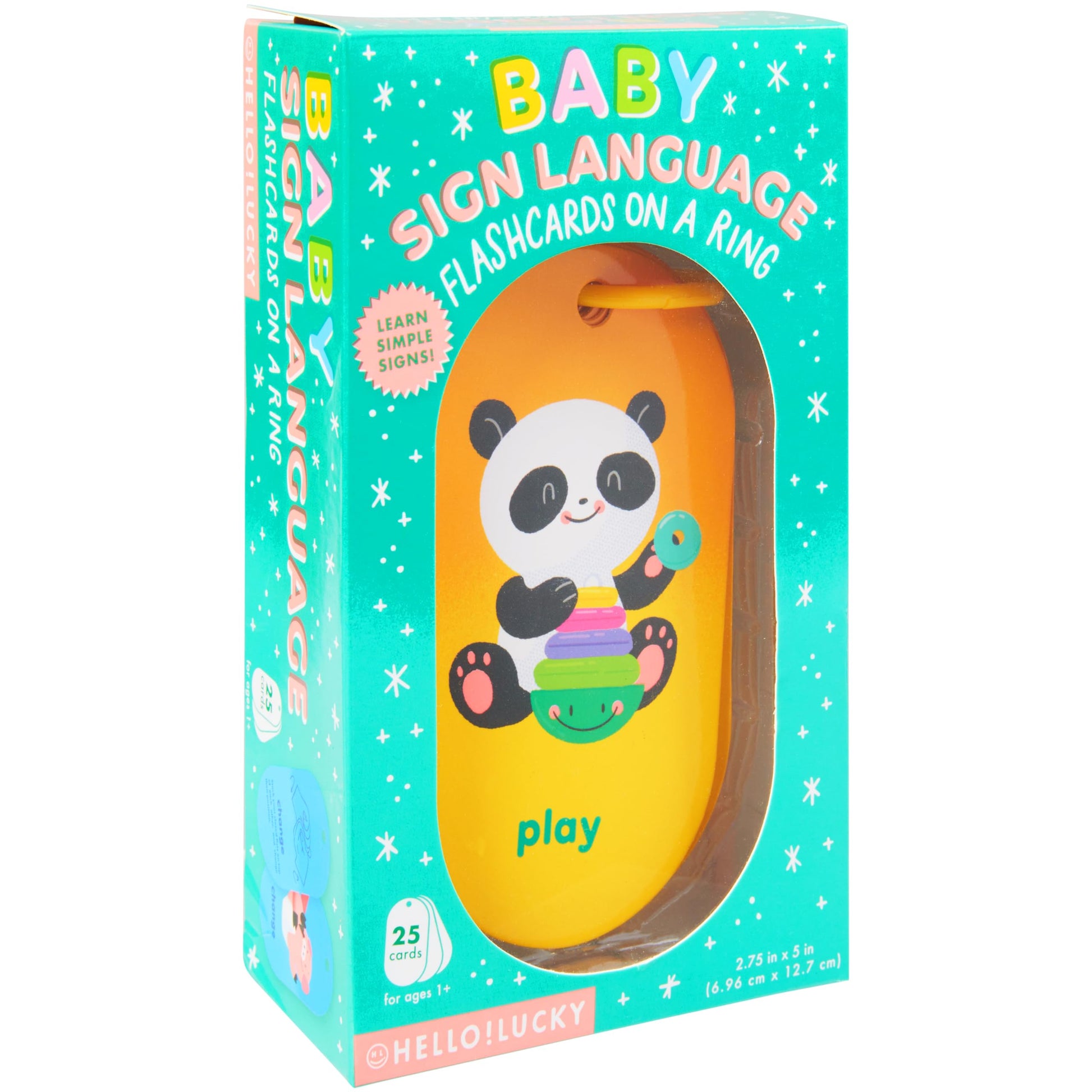C.R. Gibson Hello!Lucky BabyS First Words Sign Language Flash Cards (Bfc425419)