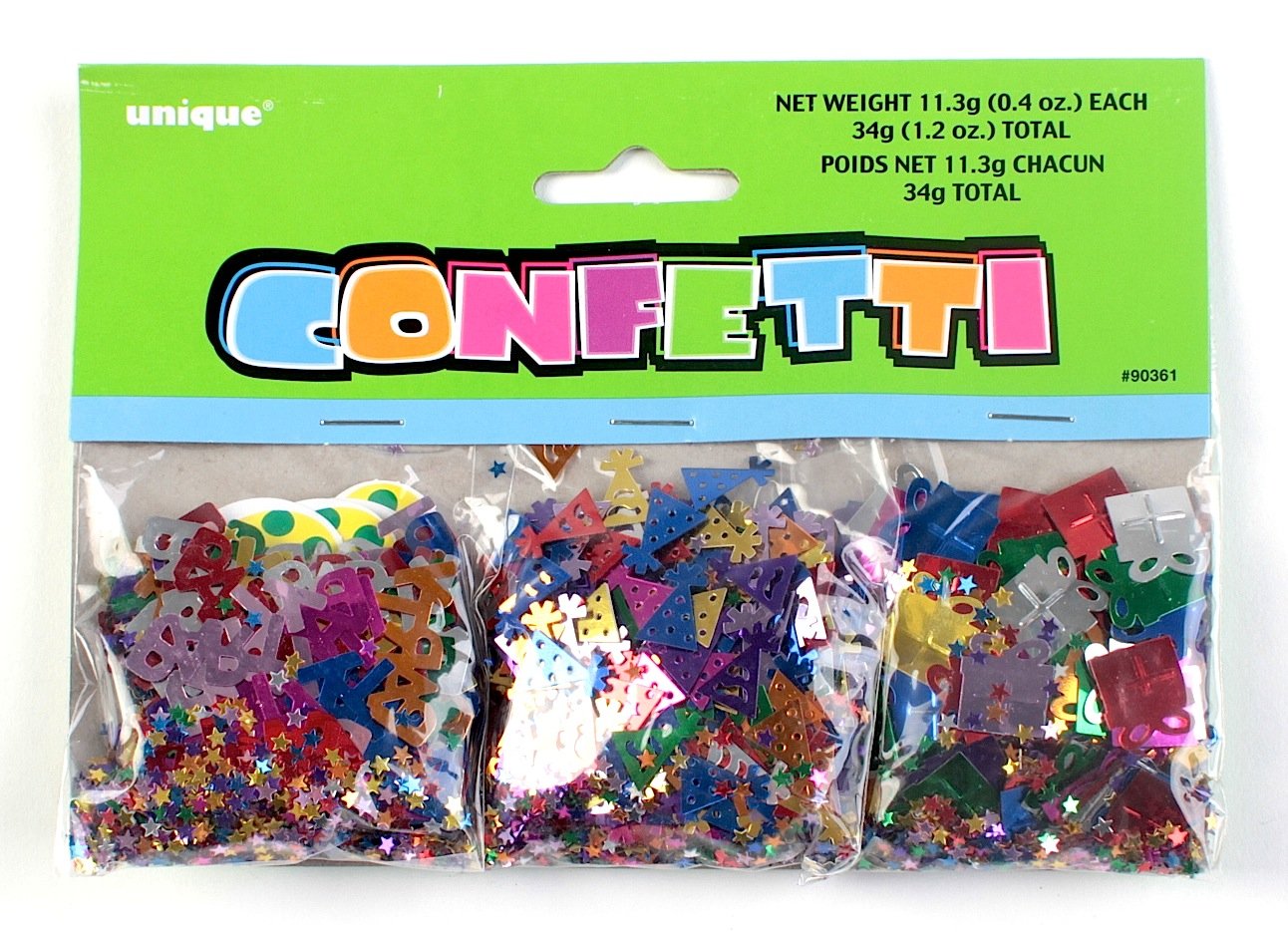 Birthday Confetti, Assorted 3pk