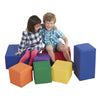 Ecr4Kids Softzone Big Foam Building Blocks, Soft Playset, Assorted, 7-Piece