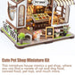 Annisoka Diy Miniature House Kits Pet Shop Diy Dollhouse Kit Mini House Building Kit With Furniture And Light Tiny House Arts An