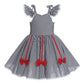 Little Girls Christmas Costume Mommy And Me Christmas Matching Outfit Strapless Plaid Dress With Velvet Cape Set Kids Dress Up Xmas Party Clothes Black White-Strapless 3-4 T