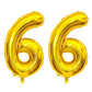 Shuntai 66Th Birthday Decorations For Men Women Gold Jumbo Foil Mylar 66 Number Balloons With Happy Birthday Balloon Letters Ban