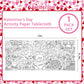 Valentine'S Day Activity Poster - 31.5 X 72 Inches,Valentine'S Day -Themed Happy Valentine'S Day Party, Versatile Paper Coloring