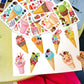 24 Sheets 8.3''  5.9'' Make Your Own Ice Cream Stickers For Toddlers Kids Party Favors, Make A Face Stickers For Kids Activities