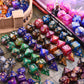 Amiven DND RPG Dice Sets 20 x 7 Polyhedral Glitter Dice (140 Pieces) for Dungeons and Dragons Tabletop Role-Playing Games, with
