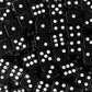 Super Z Outlet Standard 16mm Black Dice with White Pips Dots for Board Games, Activity, Party Favors, Toy Gifts (100 Pack)