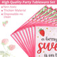 Gisgfim 96Pcs Strawberry Baby Shower Party Supplies Sweet Berry Paper Plates Napkins Summer Strawberry Birthday Tableware Set Fo