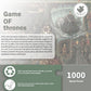 Puzzles For Adults 1000 Piece, Game Of Thrones Themed - Blue Cardboard Unique Cut Interlocking Pieces, Immerse Yourself In The Fantasy World With This Exquisitely Detailed And Challenging Puzzle