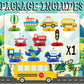 Hapibidesign Transportation Party Decorations - Honeycomb Centerpieces For Transportation Birthday Decor - Transportation Table