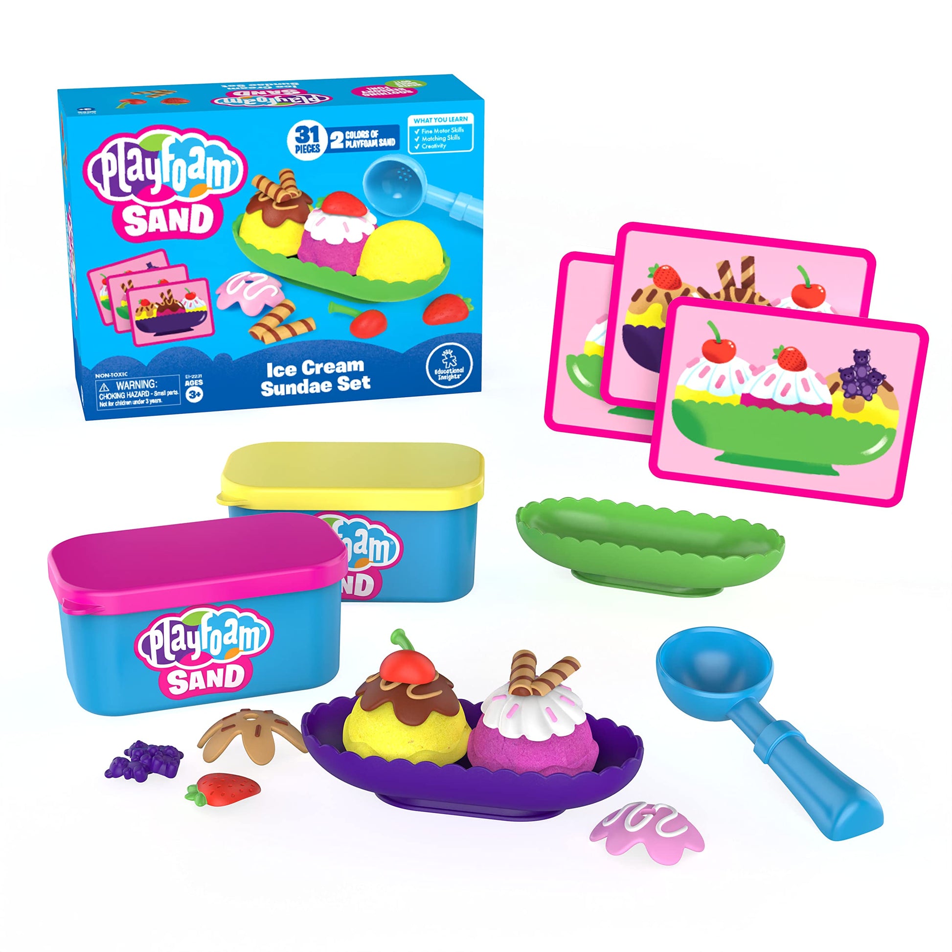 PLAYFOAM SAND ICE CREAM SUNDAE SET