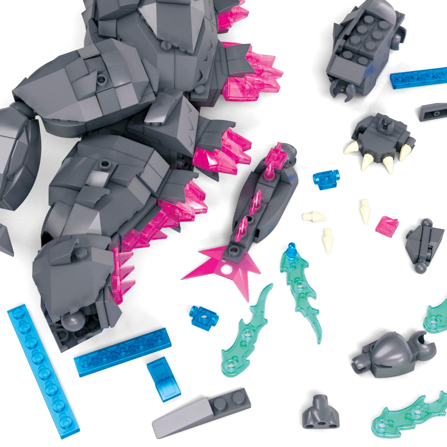 Mega Godzilla x Kong: The New Empire Building Set  Godzilla Action Figure with 543 Pieces and Accessories  Build & Display Toy for mature-themed Collectors