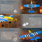 Gluiseur Rc Plane 4 Channel Remote Control Airplanes, 4-Ch Rc Airplane Ready To Fly P51 Mustang Radio Controlled Aircraft For Be