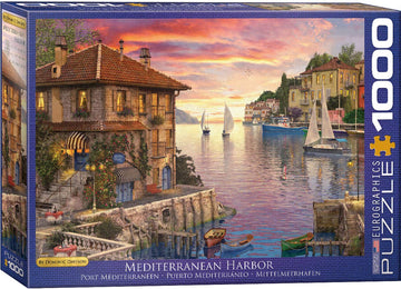 Mediterranean Harbor By Dominic Davison