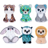My Oli 5' Plush Toys Set: Stuffed Animals Bundle - Cute Animals Toys Pack Of 6 For Babies & Kids