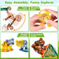 Magnetic Tiles Animals And Baby Family Set, Magnet Tiles Building Blocks For Toddler 3-5, Stem Learning Toy Early Education Cons