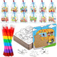 Fullhawl 12 Sets Transportation Puzzles Traffic Theme Color Your Own Puzzles DIY Construction Jigsaw Craft with 12 Stackable Crayons and 12 Bags for Construction Gifts Birthday Party Supplies(12  Car)