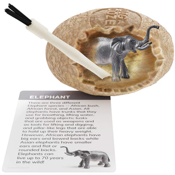 Dig A Dozen Egg Kit - Break Open 12 Eggs And Discover 12 Unique Cute Wild Safari Animals, With Learning Cards - Easter Archaeology Science Stem Gift For Kids