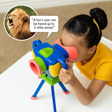 Educational Insights GeoSafari Jr. Talking Wildlife Camera, STEM Toy for Ages 4+, Multi-color, Medium Size, Model 8808