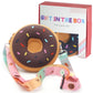 CONTRACONTACT Donut Girl Purse Party Set of 4, Kids Toys Crossbody Gift Sets in Four Colors for Girls Age 3+, Doughnut Toy Bags