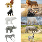 Beverly Hills Doll Collection Safari Animals Figures Set Of 10, Moveable Joints Safari Zoo Animal Toys For Toddlers, Zoo Animal Playset, Large Plastic Jungle Animal Figurines For Kids