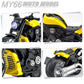 Cyysfivqz Toy Motorcycle,Pull Back Motorcycle Toy With Sounds And Lights,1:12 Alloy Motorcycle Model For Boys,Pull Back Motorcyc