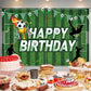 Soccer Birthday Party Backdrop Soccer Happy Birthday Banner Football Field Photography Background for Home Decorations Party Sup