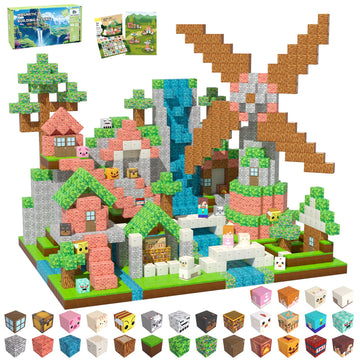 Magnetic Blocks, Magnetic Tiles Building Blocks, Magnet Cubes Stem Sensory Game Toys Christmas Birthday Gifts For Kids Boys Girl