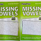 Volume Numbers 460 and 461 of Penny Press Missing Vowels Word Search Seek Circle Find Books. Selected Puzzles